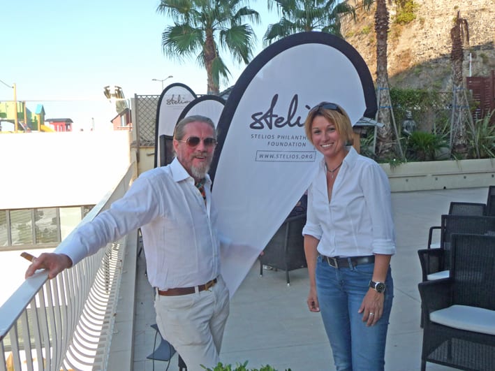 Quentin Smith, the first person to fly to both North and South Poles by helicopter, and Melanie Astles, Red Bull Air Race’s first female pilot
