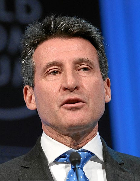Sebastian Coe at World Economic Forum. Photo: Moritz Hager