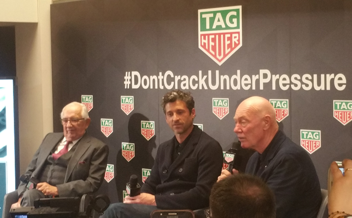 Jack Heuer, Patrick Dempsey, and Jean Claude Biver