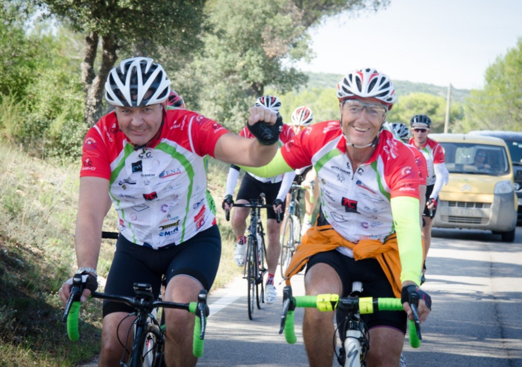 Gordon Percy riding in yachting industry's Cogs4Cancer Charity Cycle