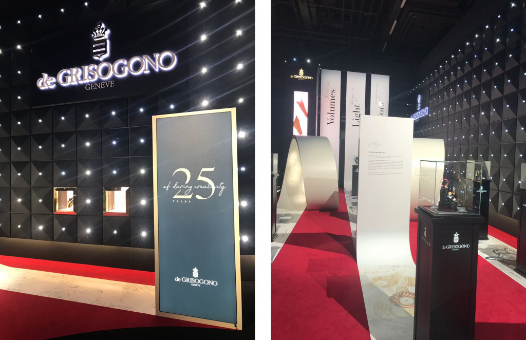 De Grisogono exhibition for the 25 years anniversary at Baselworld 2018.