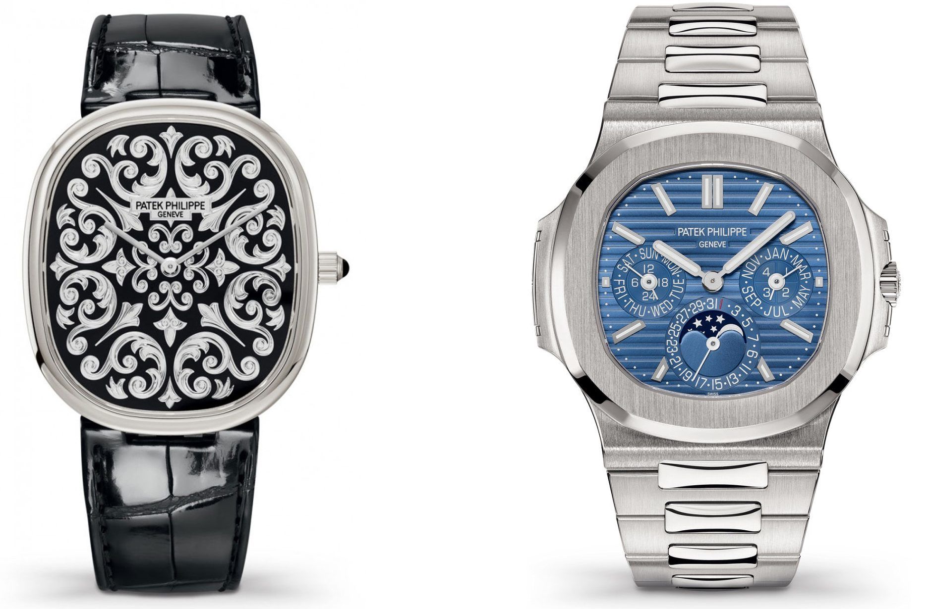 Ellipse d’Or and Nautilus Perpetual Calendar